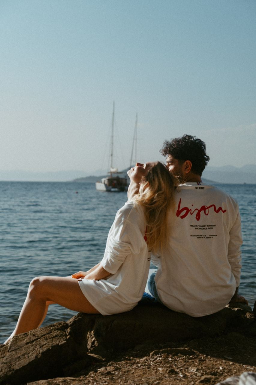 Not in Paris // Bisou Unisex Long Sleeves Tee