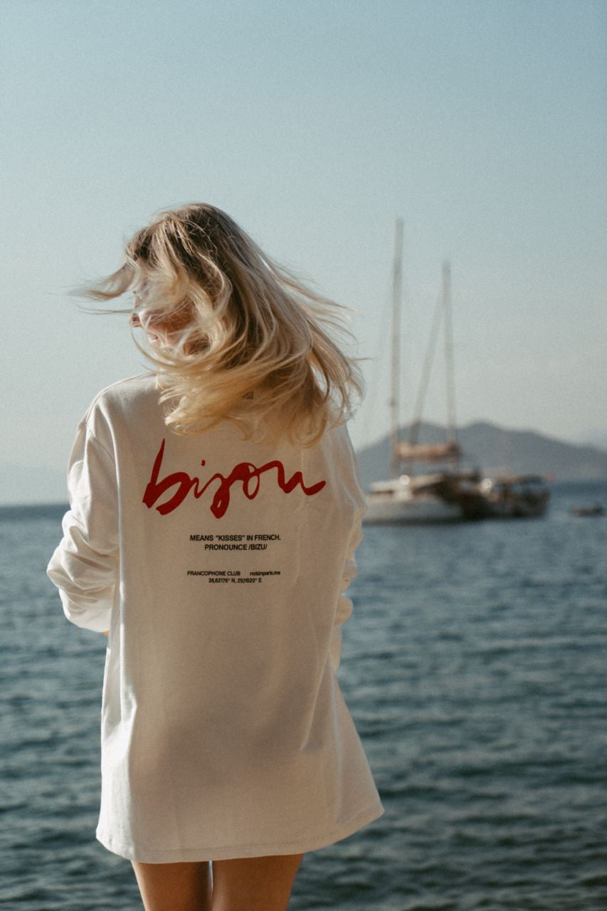Not in Paris // Bisou Unisex Long Sleeves Tee