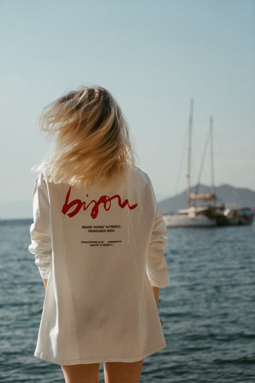 Not in Paris // Bisou Unisex Long Sleeves Tee