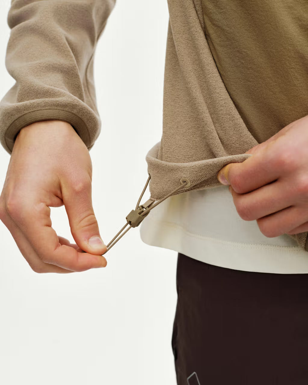 Pas Normal Studios //Off-Race Light Fleece Half-Zip Beige