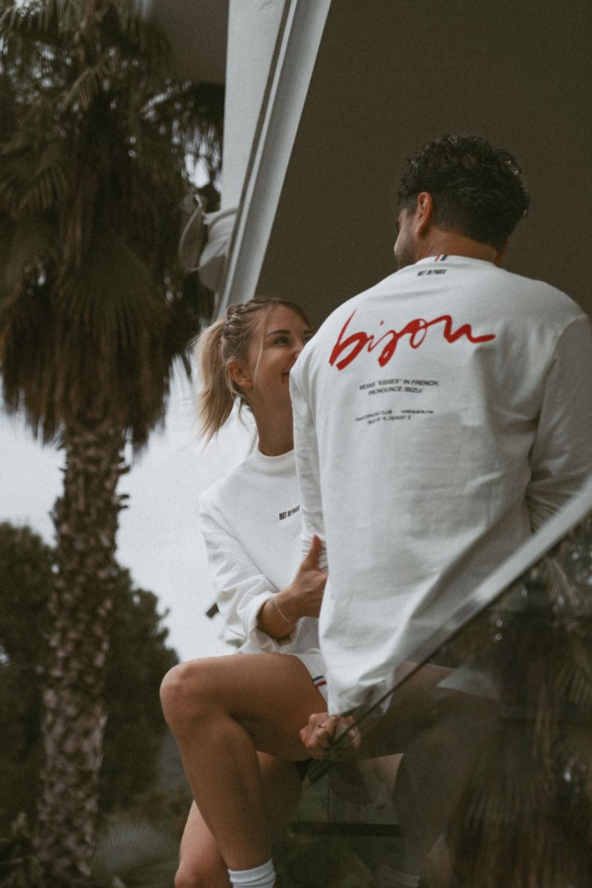 Not in Paris // Bisou Unisex Long Sleeves Tee