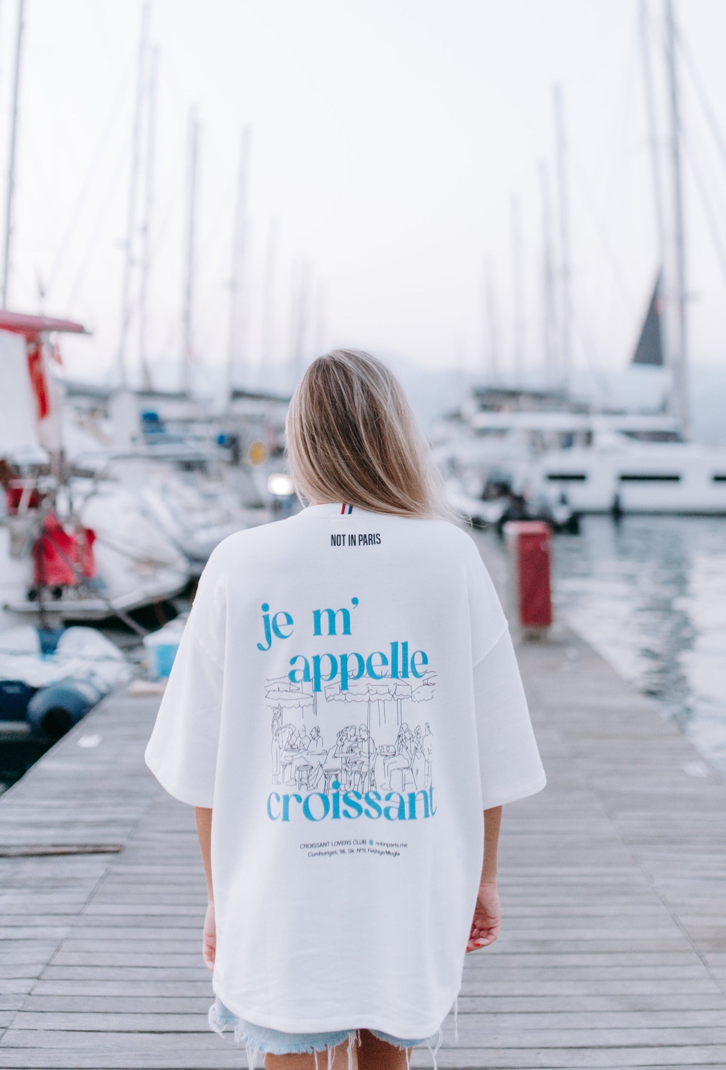 Not in Paris // Croissant Club Unisex Tee