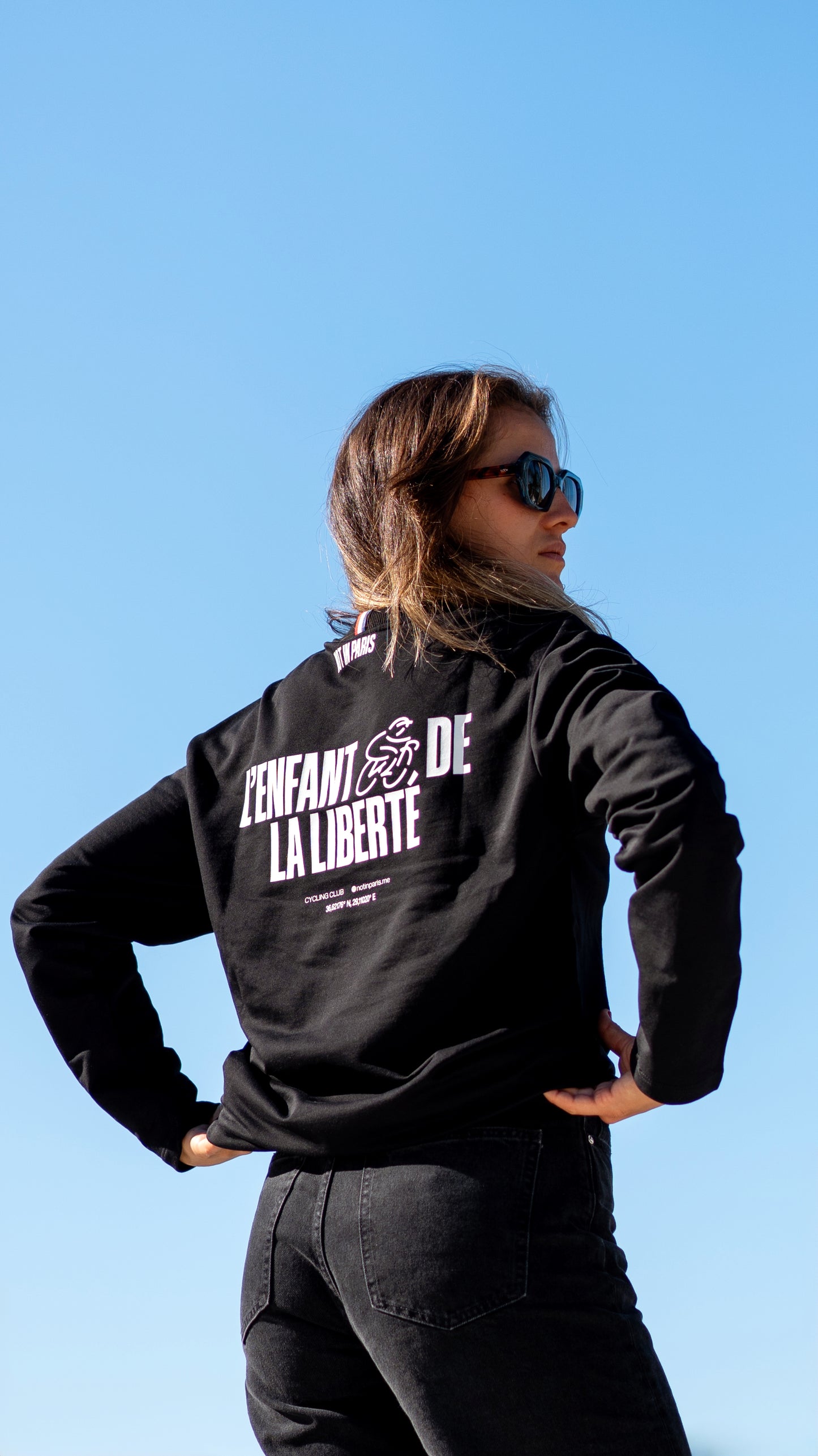 Not in Paris // Cycling Club Unisex Long Sleeves Tee