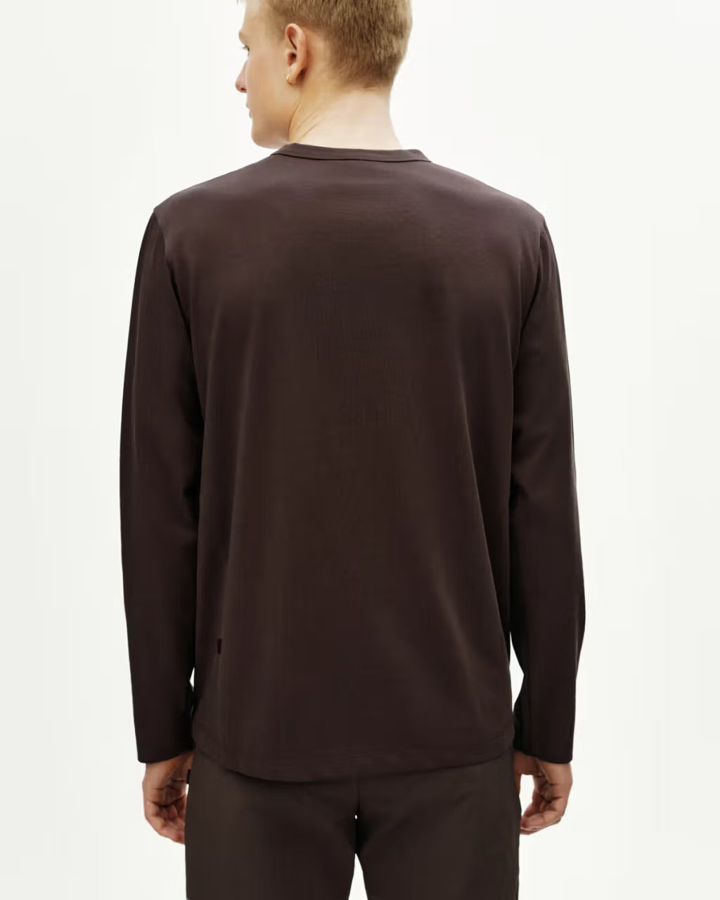 Pas Normal Studios //Off-Race Cotton Tech Long Sleeve T-Shirt Dark Purple