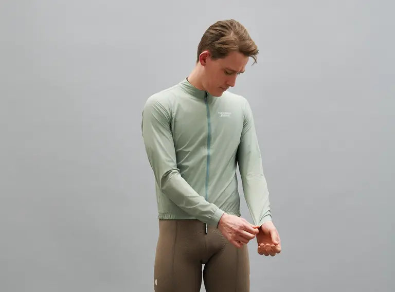 Pas Normal Studios // Men's Mechanism Stow Away Jacket — Dusty Mint (PreOrder)