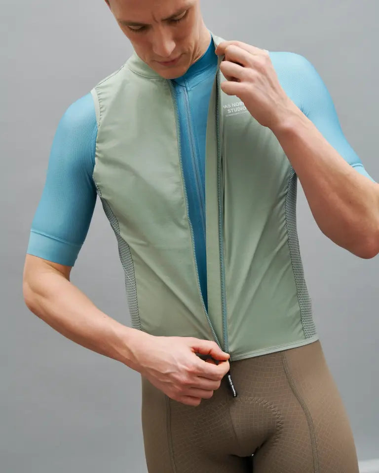 Pas Normal Studios // Men's Mechanism Stow Away Gilet - Dusty Mint (PreOrder)