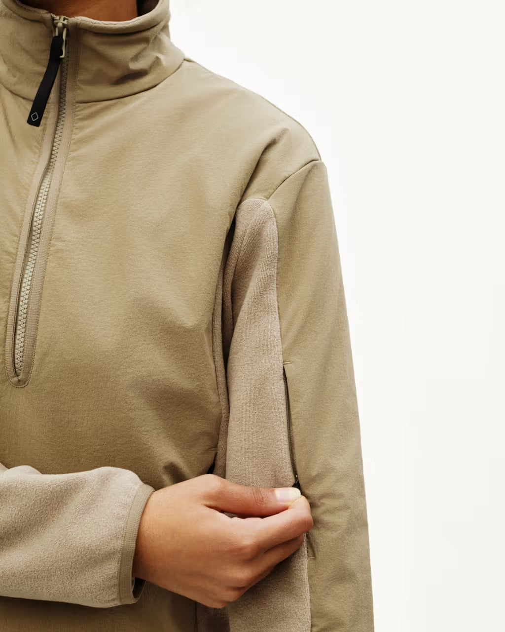 Pas Normal Studios //Off-Race Light Fleece Half-Zip Beige
