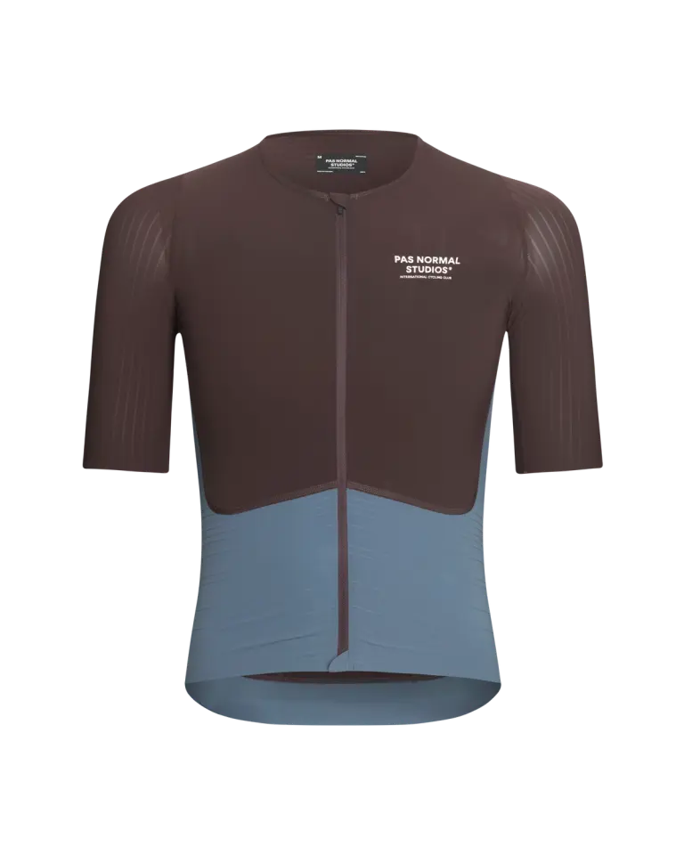 Pas Normal Studios // Men's Mechanism Pro Jersey - Dark Red / Matt Blue (PreOrder)