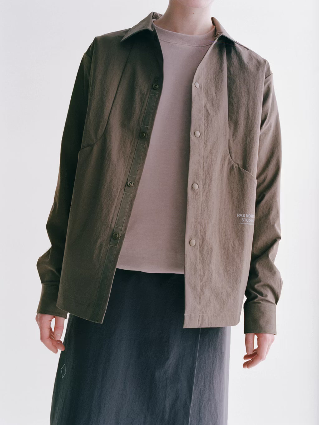 Pas Normal Studios //Off-Race Tech Overshirt Ash Brown