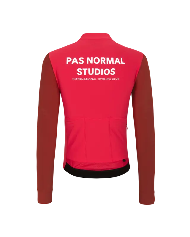 Pas Normal Studios // Men's Mechanism Long Sleeve Jersey — Deep Red (PreOrder)