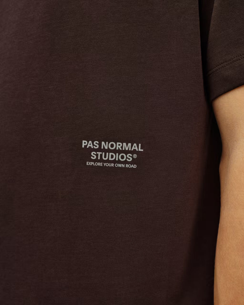 Pas Normal Studios //Off-Race Cotton Tech T-Shirt Dark Purple