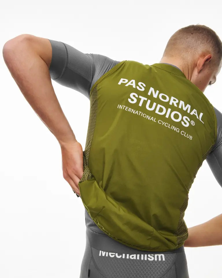 Pas Normal Studios // Men's Mechanism Stow Away Gilet - Deep Green (PreOrder)