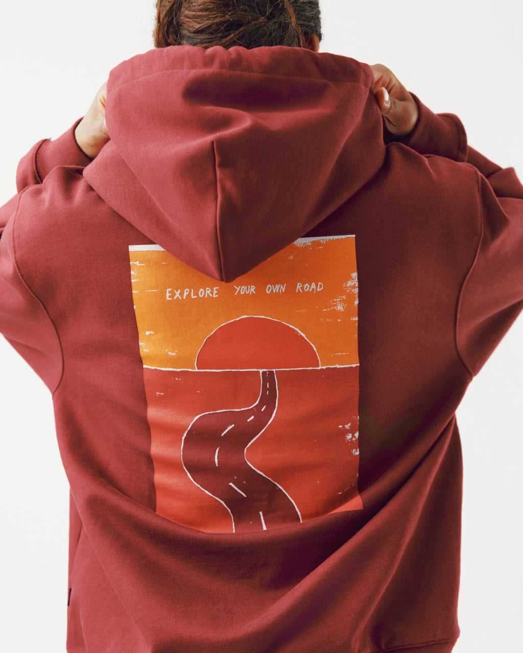 Pas Normal Studios //Off-Race Graphic Hoodie Maroon