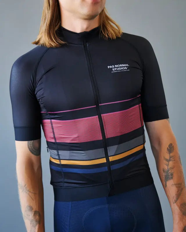 Pas Normal Studios // Men's Mechanism Late Drop Jersey — Black (PreOrder)