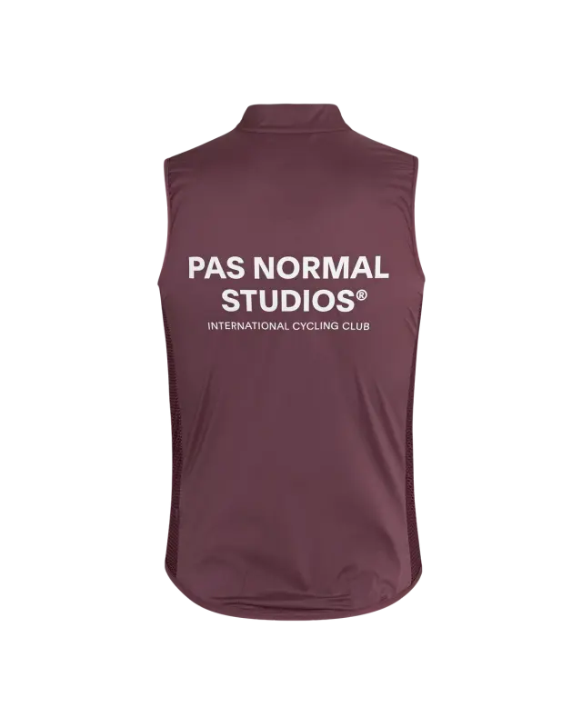 Pas Normal Studios // Men's Mechanism Stow Away Gilet - Light Burgundy