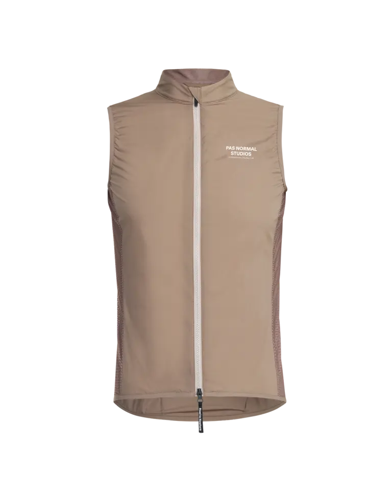 Pas Normal Studios // Men's Mechanism Stow Away Gilet - Beige (PreOrder)