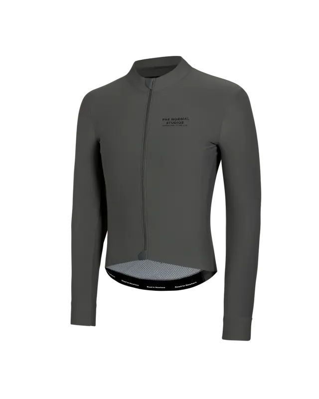 Pas Normal Studios // Men's Mechanism Long Sleeve Jersey — Dark Grey (PreOrder)