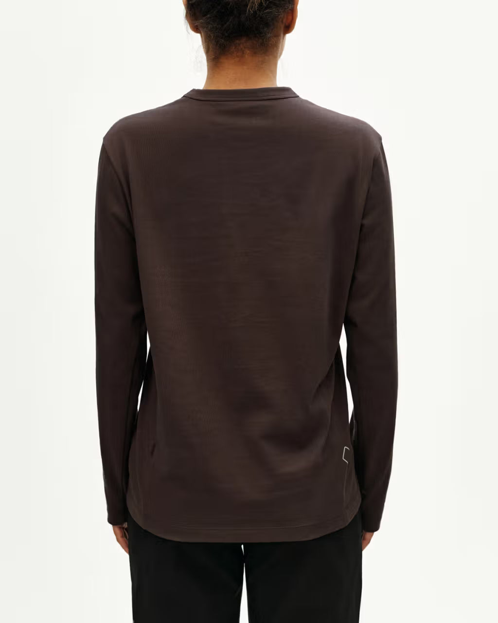 Pas Normal Studios //Off-Race Cotton Tech Long Sleeve T-Shirt Dark Purple
