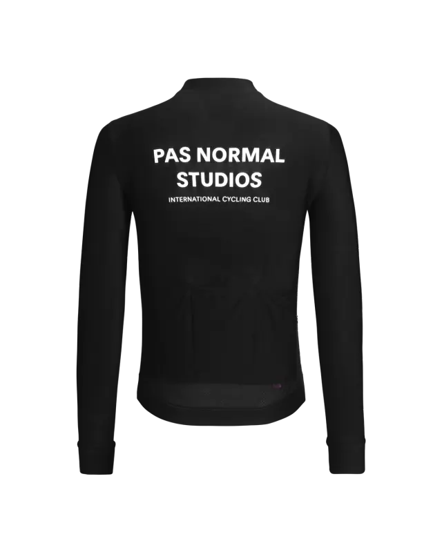 Pas Normal Studios // Men's Mechanism Long Sleeve Jersey — Black (PreOrder)