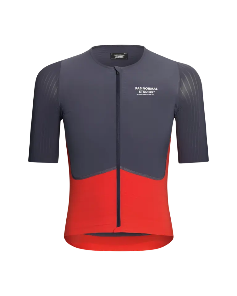 Pas Normal Studios // Men's Mechanism Pro Jersey - Navy / Deep Red (PreOrder)