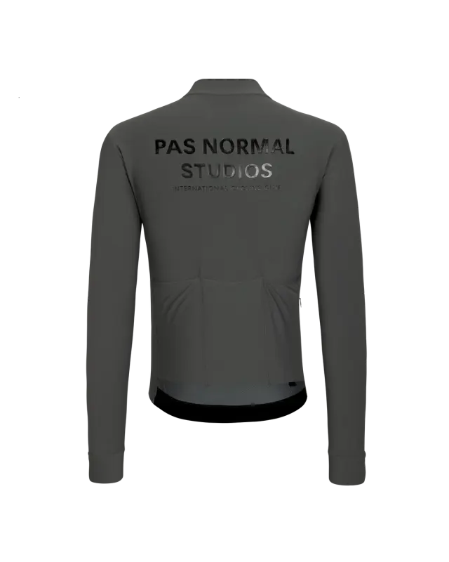 Pas Normal Studios // Men's Mechanism Long Sleeve Jersey — Dark Grey (PreOrder)