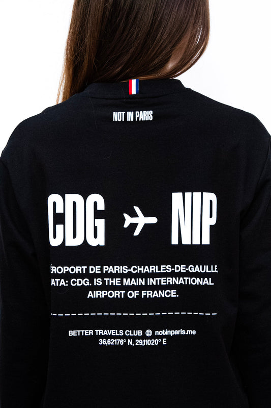 Not in Paris // Travellers Club Unisex Long Sleeves Tee