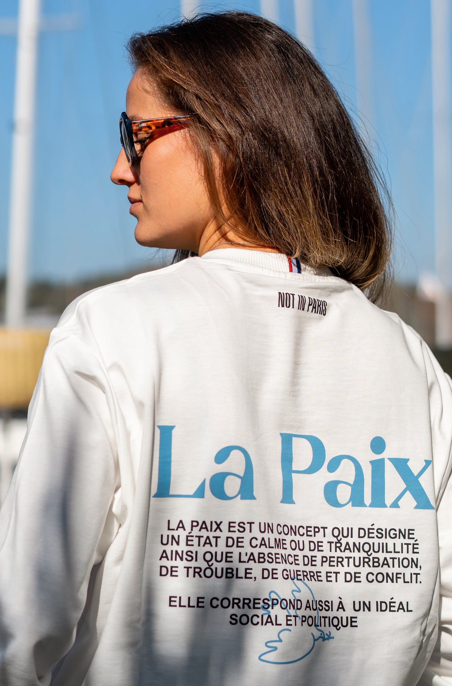 Not in Paris // La Paix Unisex Long Sleeves Tee