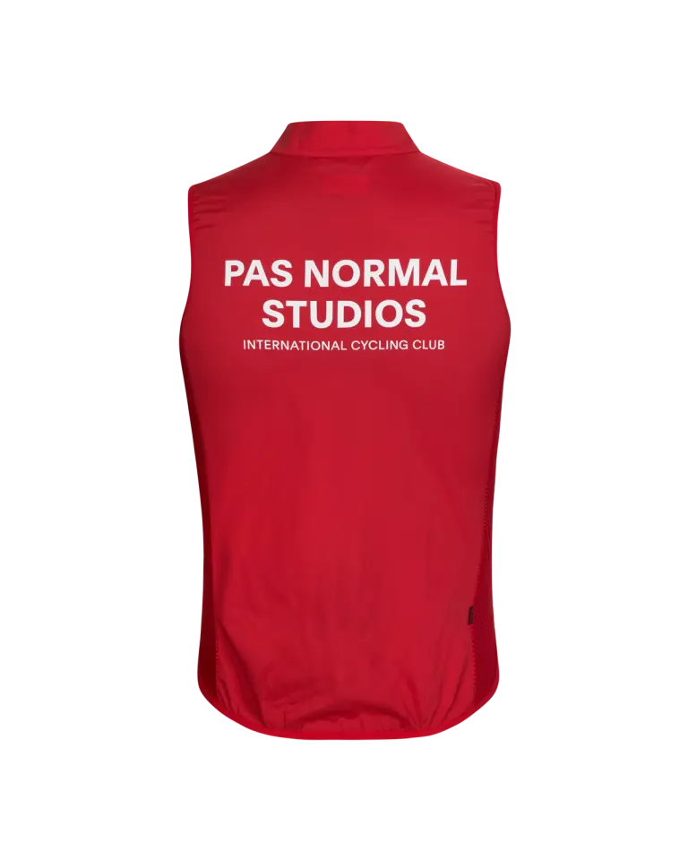 Pas Normal Studios // Men's Mechanism Stow Away Gilet - Deep Red (PreOrder)