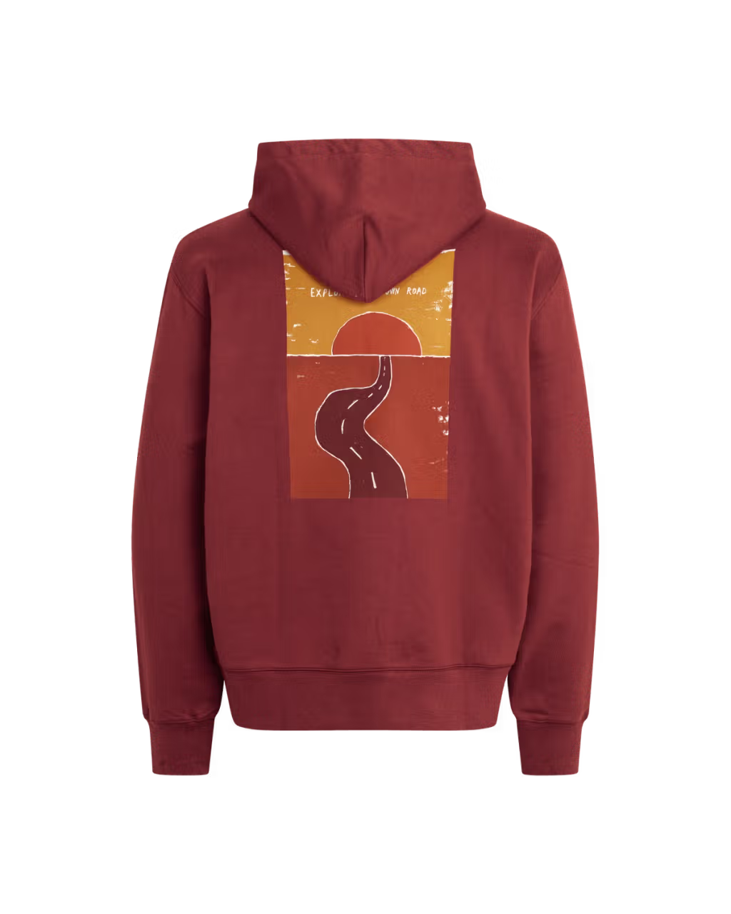 Pas Normal Studios //Off-Race Graphic Hoodie Maroon