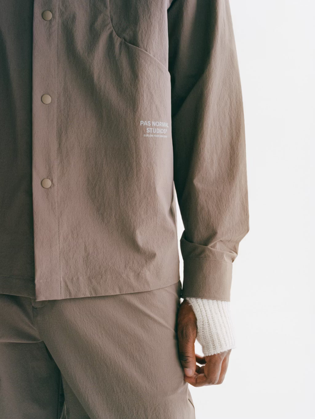 Pas Normal Studios //Off-Race Tech Overshirt Ash Brown