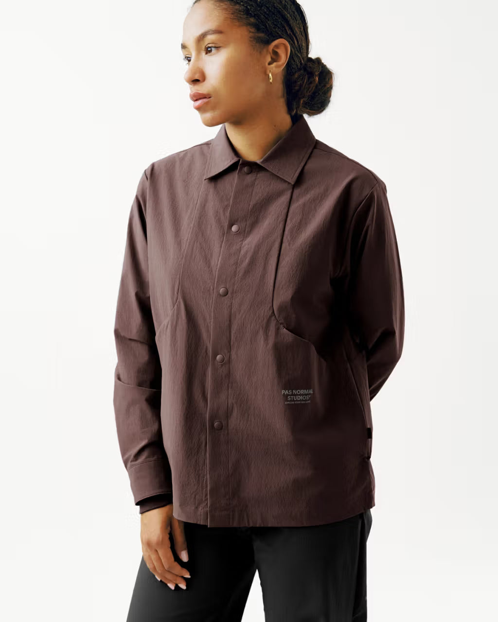 Pas Normal Studios //Off-Race Tech Overshirt Dark Purple