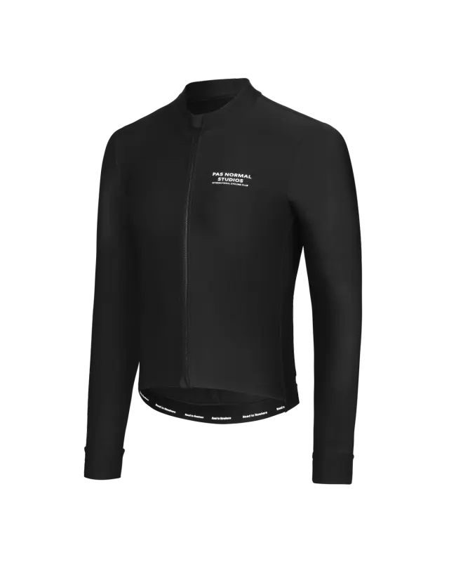 Pas Normal Studios // Men's Mechanism Long Sleeve Jersey — Black (PreOrder)