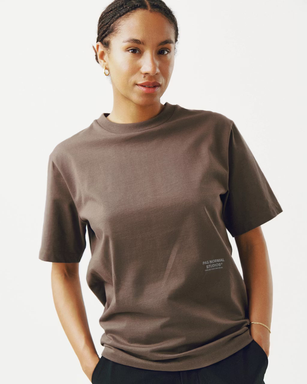 Pas Normal Studios //Off-Race T-Shirt Ash Brown