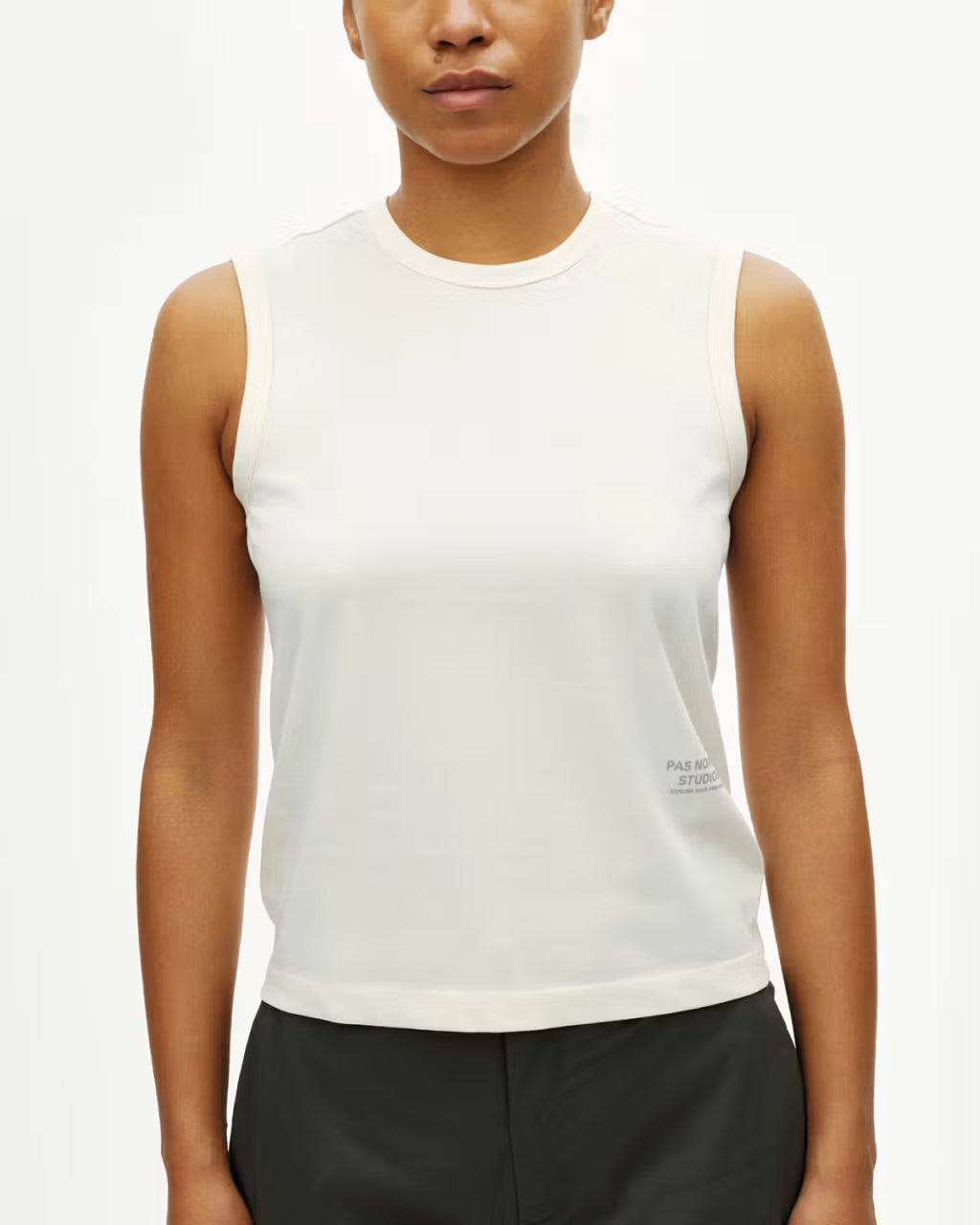 Pas Normal Studios //Women's Off-Race Cotton Tech Top Off White