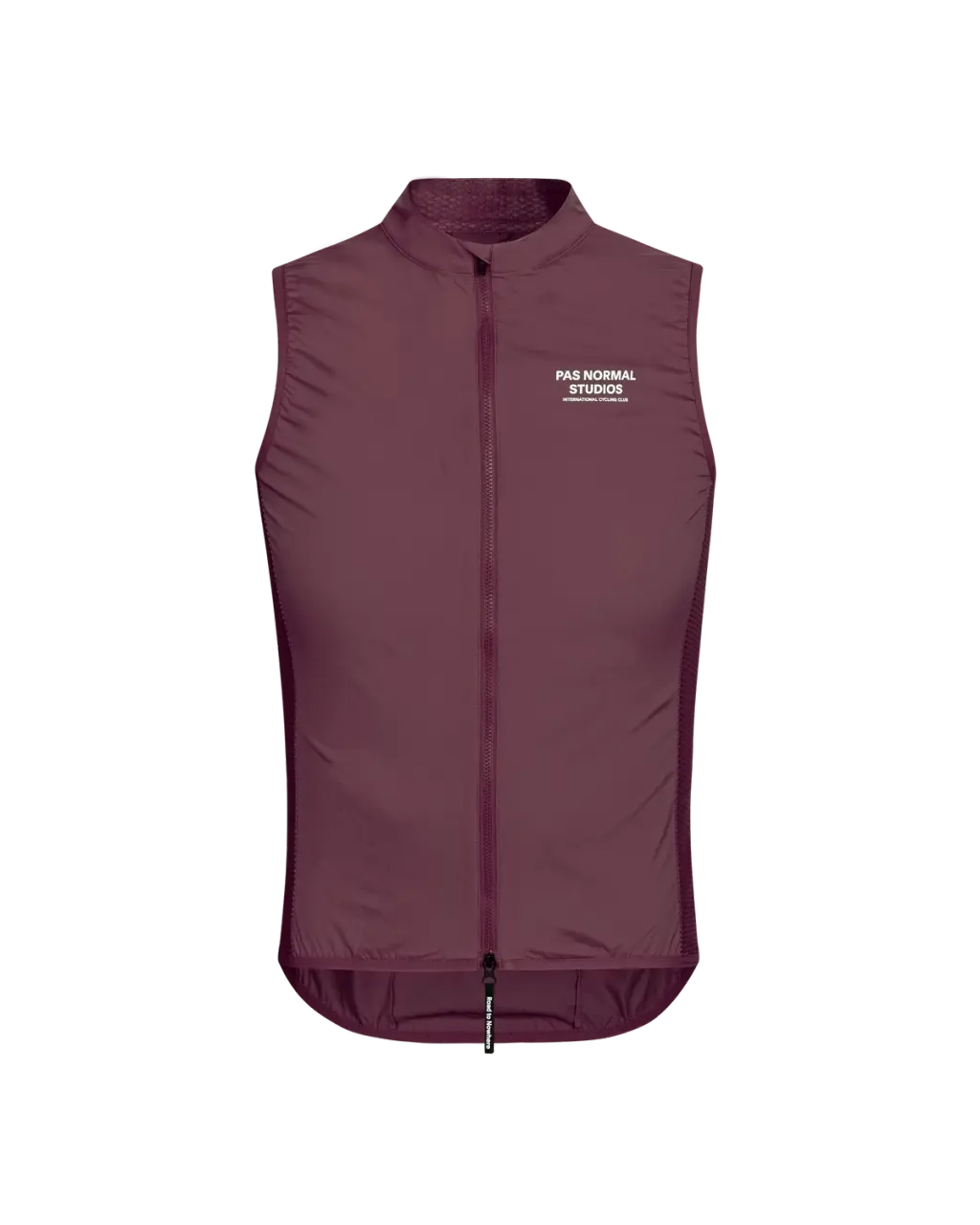 Pas Normal Studios // Men's Mechanism Stow Away Gilet - Light Burgundy