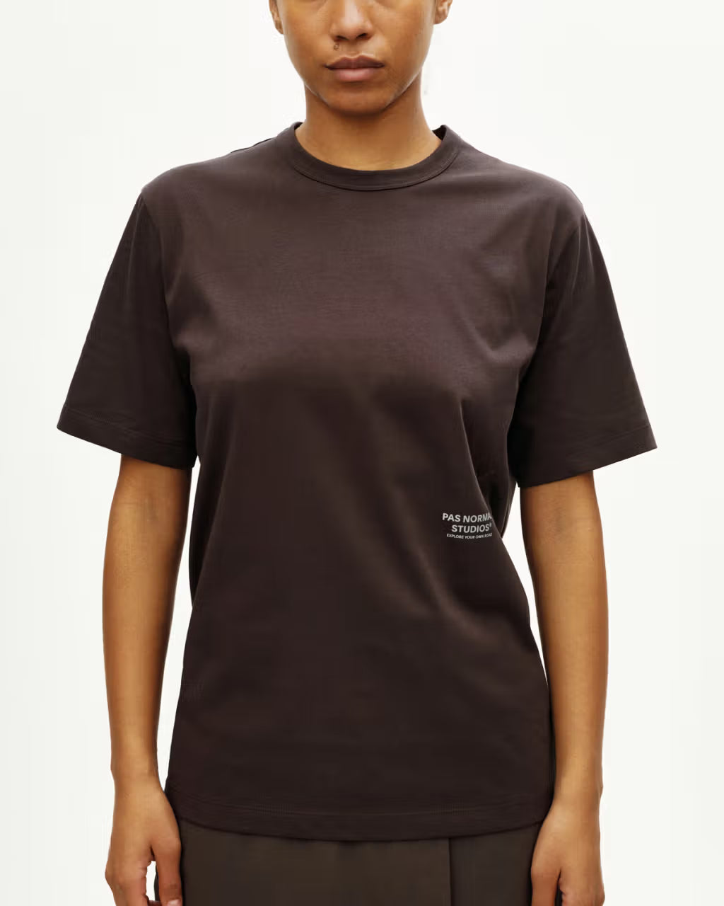 Pas Normal Studios //Off-Race Cotton Tech T-Shirt Dark Purple