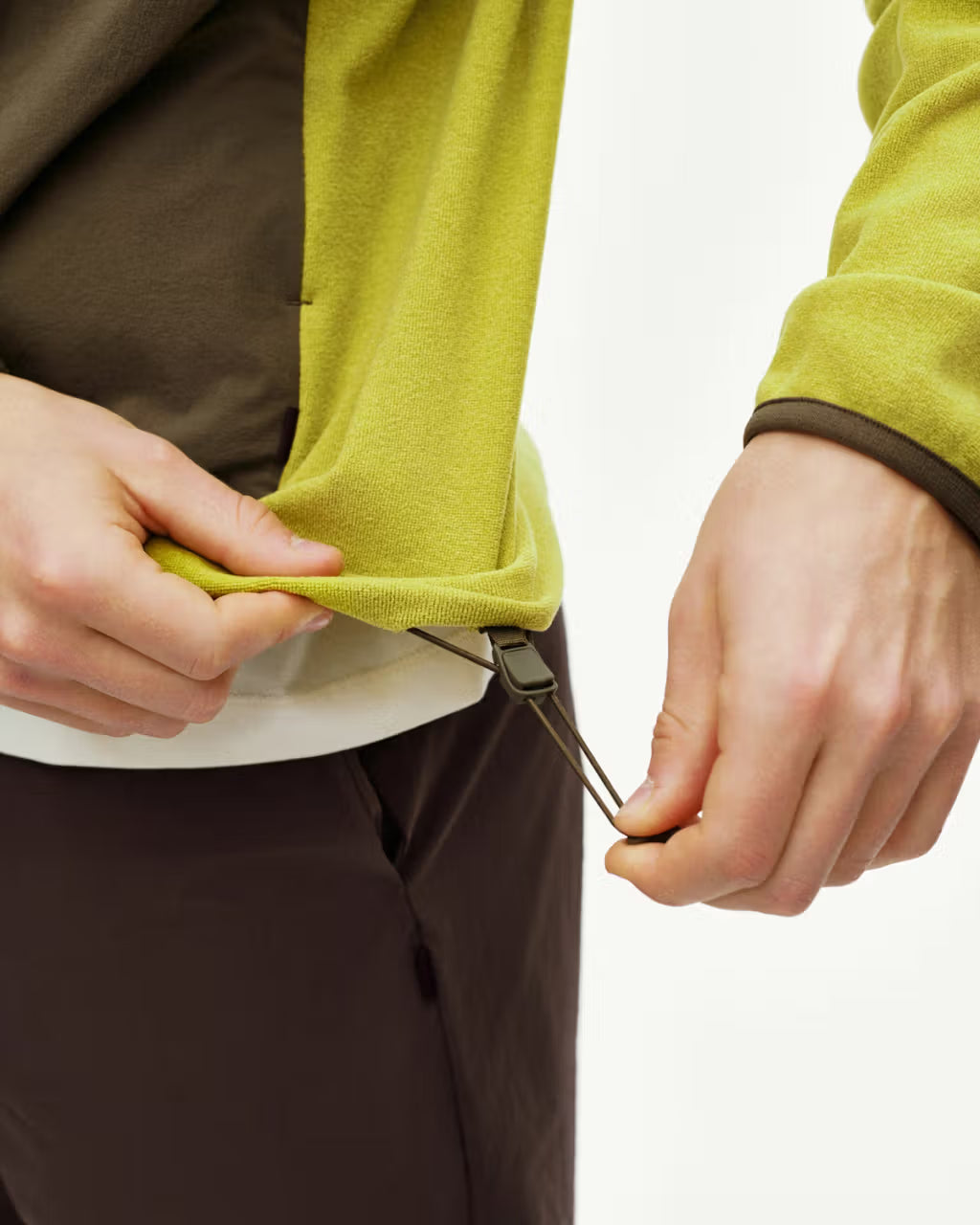 Pas Normal Studios //Off-Race Light Fleece Half-Zip Moss Green