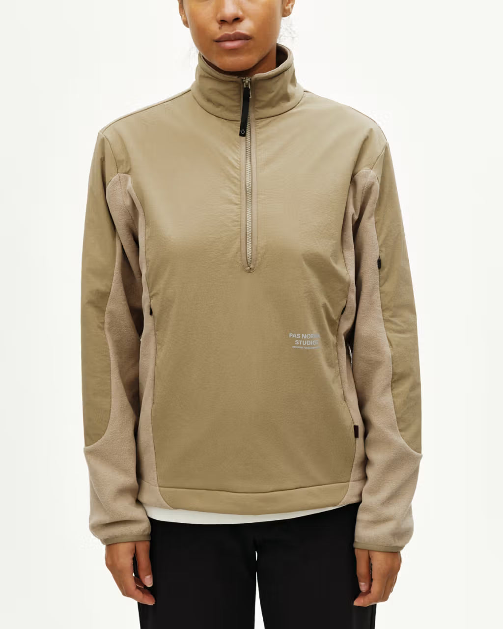 Pas Normal Studios //Off-Race Light Fleece Half-Zip Beige