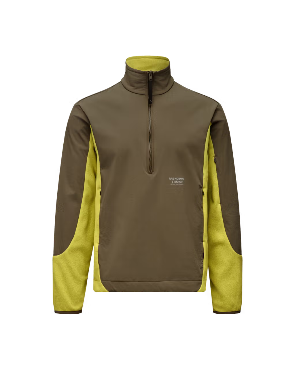 Pas Normal Studios //Off-Race Light Fleece Half-Zip Moss Green