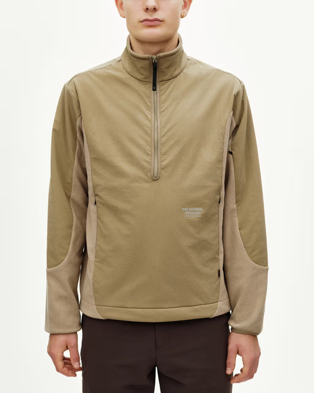 Pas Normal Studios //Off-Race Light Fleece Half-Zip Beige